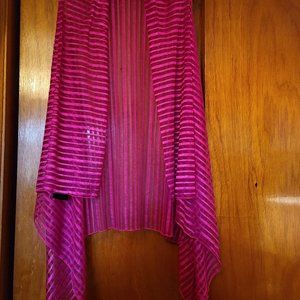 Hot pink light weight vest shrug